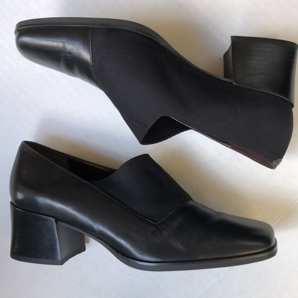 Artiva shoes with block heel, black, size 6.5